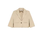 Max Mara Accento Water-Repellent Gabardine Cape in Stone Grey | Women | Luxury Shoes 