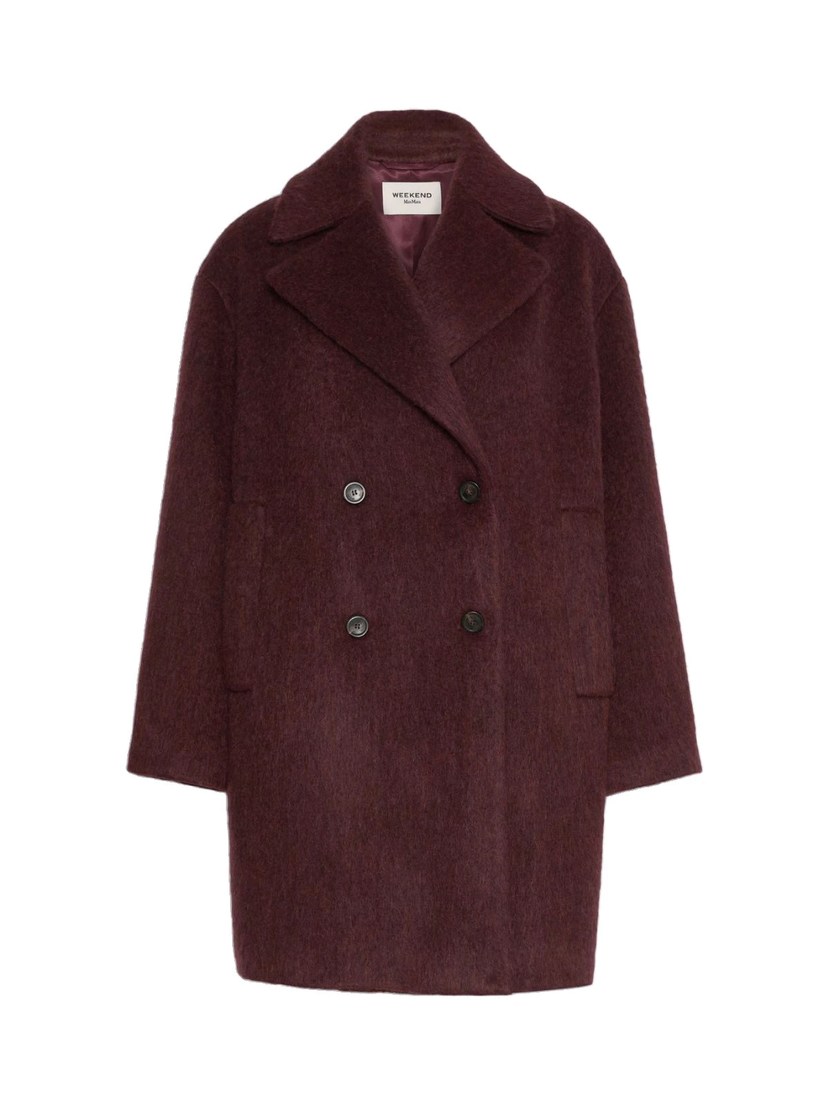 Max Mara Accento Wool and Alpaca Blend Coat in Bordeaux Max Mara Accento Wool and Alpaca Blend Coat in Bordeaux | Wool Coat | Luxury Shoes