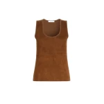 Max Mara Accordo Wool and Cashmere Top in Camel | Tops | Luxury Shoes 