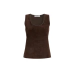 Max Mara Accordo Wool and Cashmere Top in Mud | Tops | Luxury Shoes 