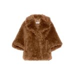 Max Mara Accorta Soft Wool Cape in Brown | Coats | Luxury Shoes 
