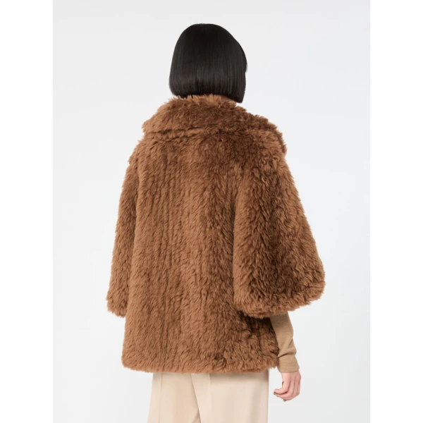 Max Mara Accorta Soft Wool Cape in Brown | Coats | Luxury Shoes 