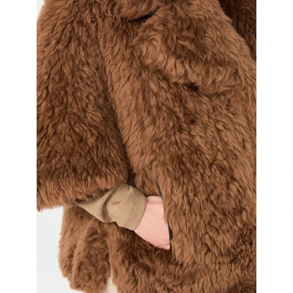 Max Mara Accorta Soft Wool Cape in Brown | Coats | Luxury Shoes 