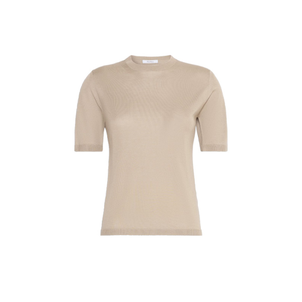 Max Mara Aceti Cashmere and Silk Sweater in Stone Grey | Sweaters | Luxury Shoes 