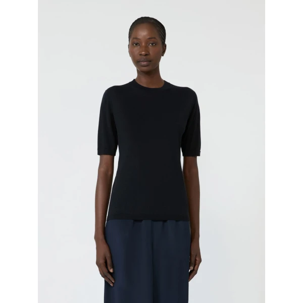 Max Mara Aceti Cashmere and Silk Sweater in Ultramarine | Sweaters | Luxury Shoes 