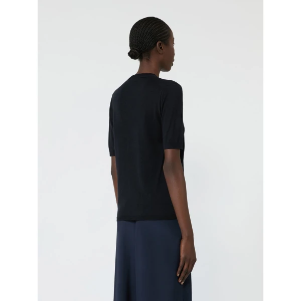 Max Mara Aceti Cashmere and Silk Sweater in Ultramarine | Sweaters | Luxury Shoes 