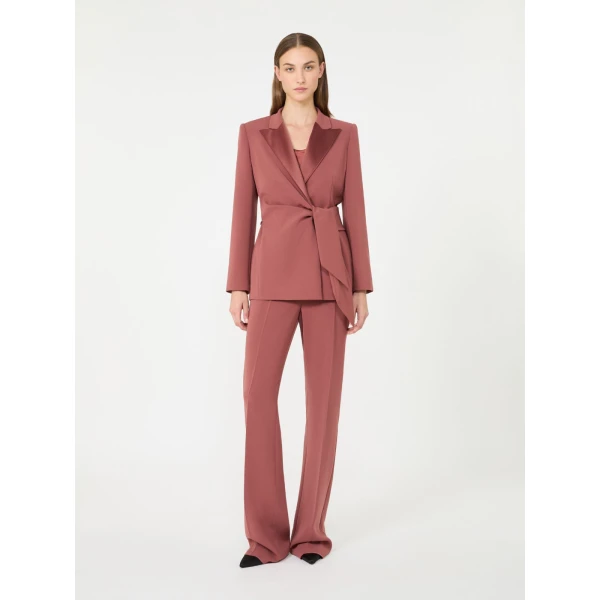 Max Mara Aceti Silk Satin Top in Antique Rose | Blouse | Luxury Shoes 