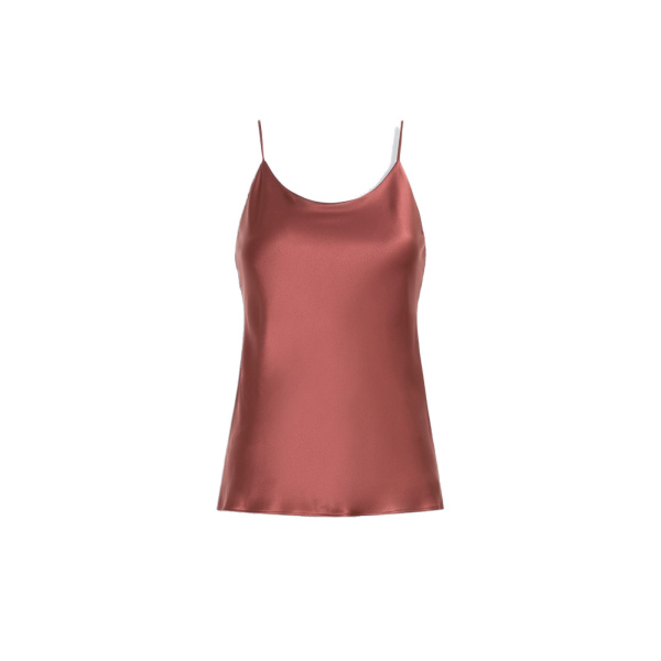Max Mara Aceti Silk Satin Top in Antique Rose | Women | Luxury Shoes 