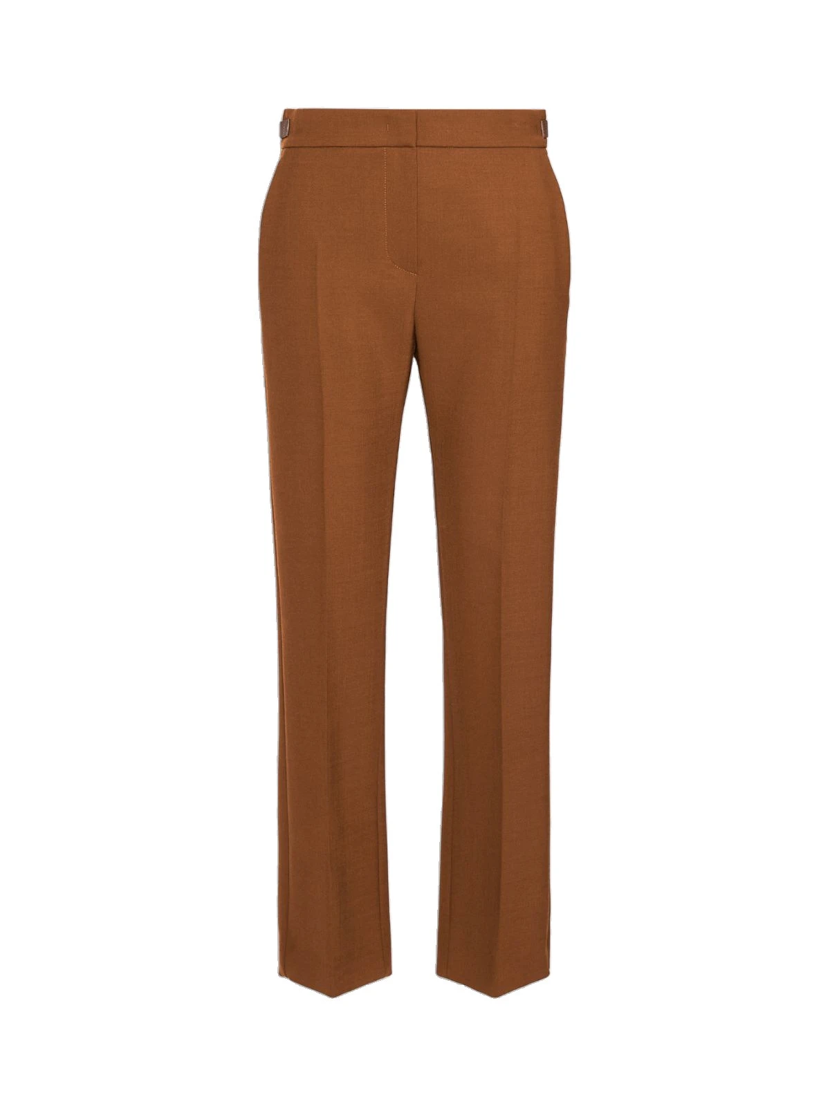 Max Mara Acino Slim Double Woollen Cloth Trousers in Tobacco Max Mara Acino Slim Double Woollen Cloth Trousers in Tobacco | Tailored pants | Luxury Shoes