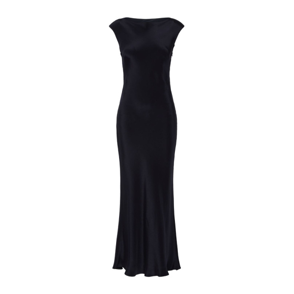 Max Mara Acino Slim-Fit Silk Crepe de Chine Dress in Ultramarine | Maxi Dresses | Luxury Shoes 