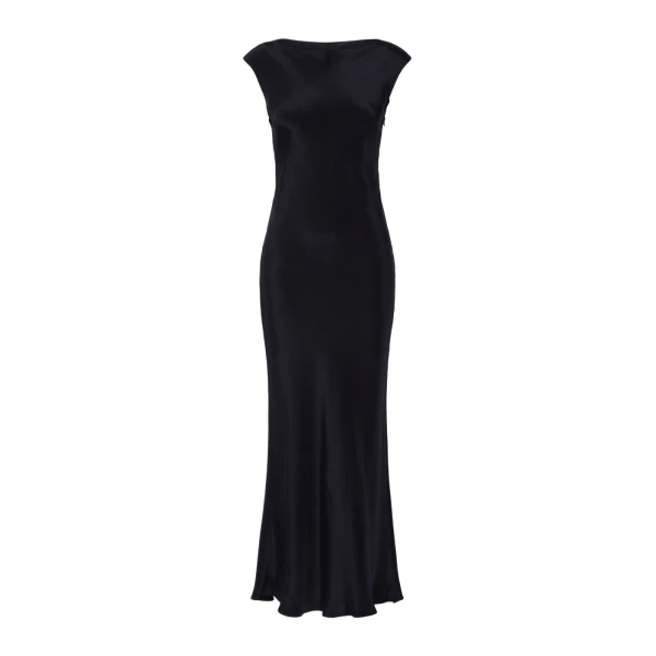 Acino Slim-Fit Silk Crepe de Chine Dress in Ultramarine