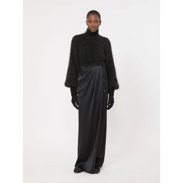 Max Mara Adorno Melange Mohair Yarn Jumper in Dark Grey | Sweaters | Luxury Shoes 