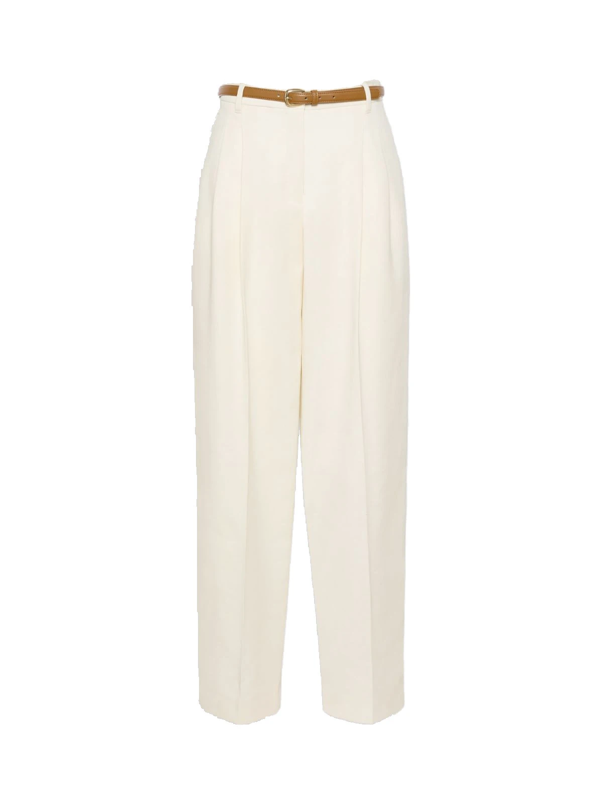 Max Mara Adunco Cotton Crepe Trousers in Ivory Max Mara Adunco Cotton Crepe Trousers in Ivory | Wide leg pants | Luxury Shoes