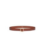 Max Mara Aereo Leather Belt in Tobacco | Belts | Luxury Shoes 
