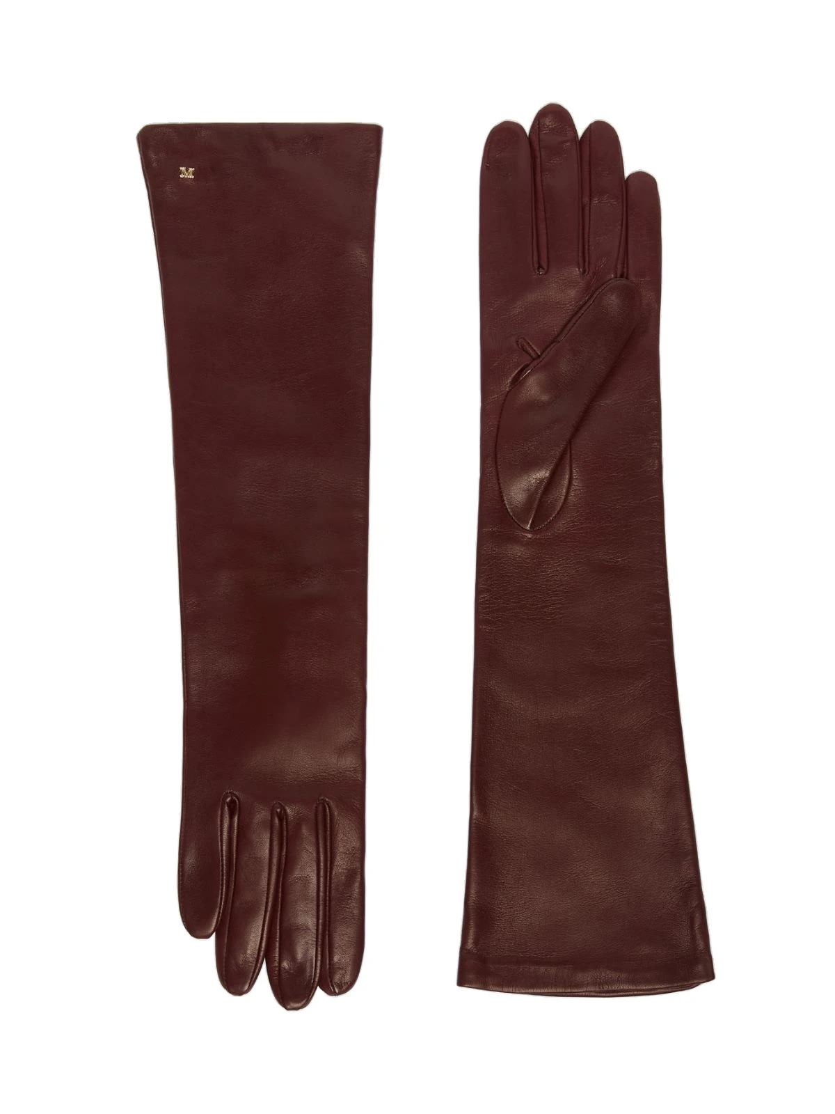 Max Mara Afidee Long Nappa Leather Gloves in Bordeaux Max Mara Afidee Long Nappa Leather Gloves in Bordeaux | Women | Luxury Shoes