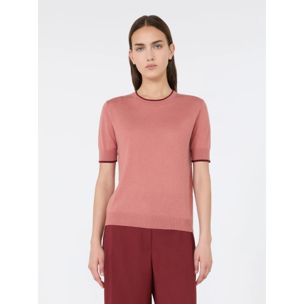 Max Mara Agenda Wool and Silk Sweater in Fard | Sweaters | Luxury Shoes 