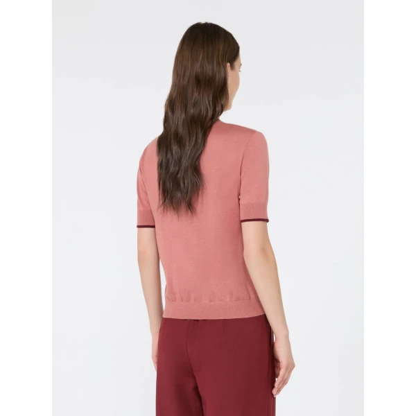 Max Mara Agenda Wool and Silk Sweater in Fard | Sweaters | Luxury Shoes 