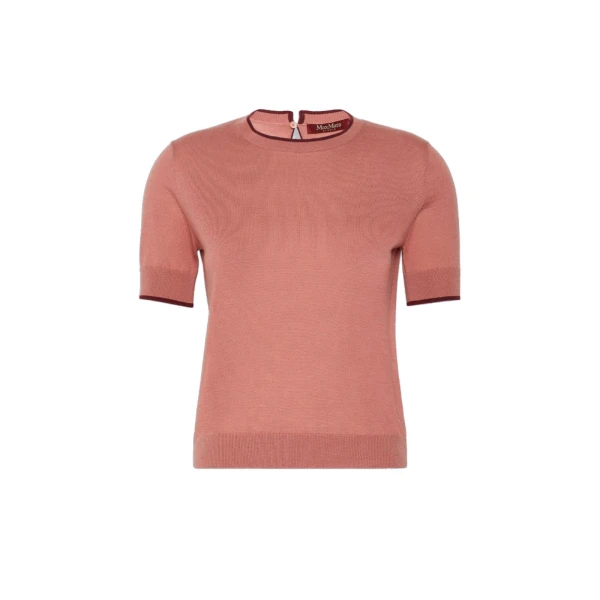Max Mara Agenda Wool and Silk Sweater in Fard | Sweaters | Luxury Shoes 
