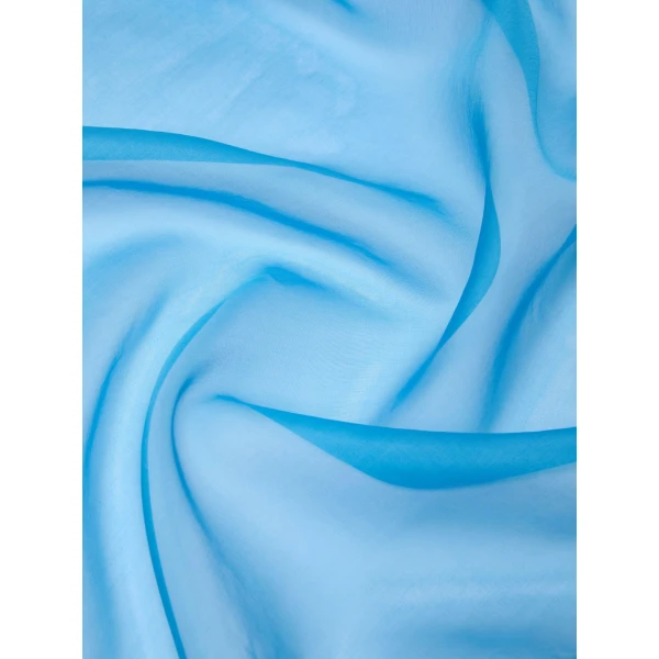 Max Mara Agoraio Silk Stole in Ocean Blue | Scarves | Luxury Shoes 