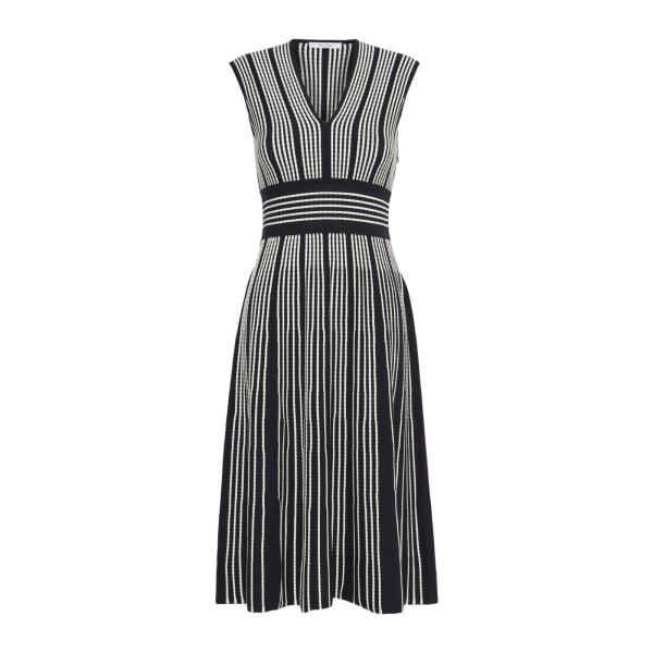 Max Mara Agreste Sleeveless Viscose Knit Dress in Ultramarine | Maxi Dresses | Luxury Shoes 
