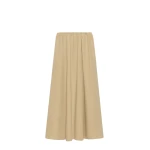 Max Mara Aguzze Cotton Gabardine Maxi Skirt in Beige | Maxi Skirts | Luxury Shoes 