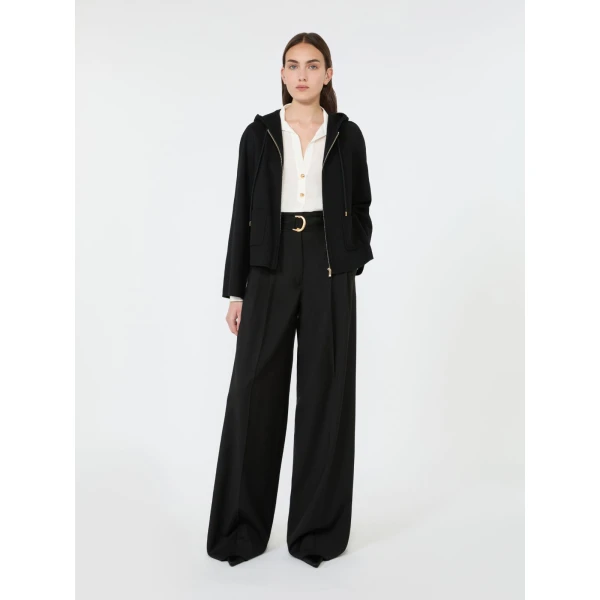 Max Mara Aia Crepe de Chine Polo Shirt in Silk White | Shirts | Luxury Shoes 