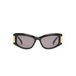 Max Mara Airone Square Acetate Glasses in Black | Sunglasses | Luxury Shoes 
