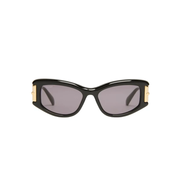 Airone Square Acetate Glasses in Black