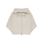 Max Mara Ala Double Cashmere Cropped Coat in Sand | Wool Coat | Luxury Shoes 