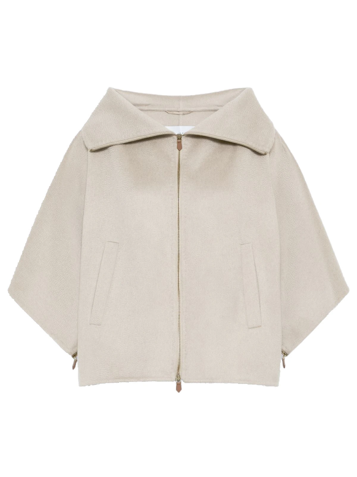 Max Mara Ala Double Cashmere Cropped Coat in Sand Max Mara Ala Double Cashmere Cropped Coat in Sand | Wool Coat | Luxury Shoes