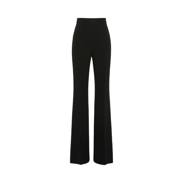 Alabama Flared Cady Trousers in Black