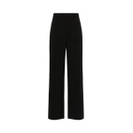 Max Mara Alaggio Cady Wide-Leg Trousers in Black | Wide leg pants | Luxury Shoes 