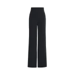 Max Mara Alaggio Cady Wide-Leg Trousers in Midnight Blue | Wide leg pants | Luxury Shoes 