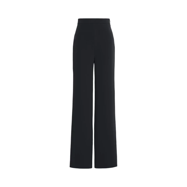 Alaggio Cady Wide-Leg Trousers in Midnight Blue