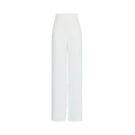Max Mara Alaggio Cady Wide-Leg Trousers in White | Wide leg pants | Luxury Shoes 