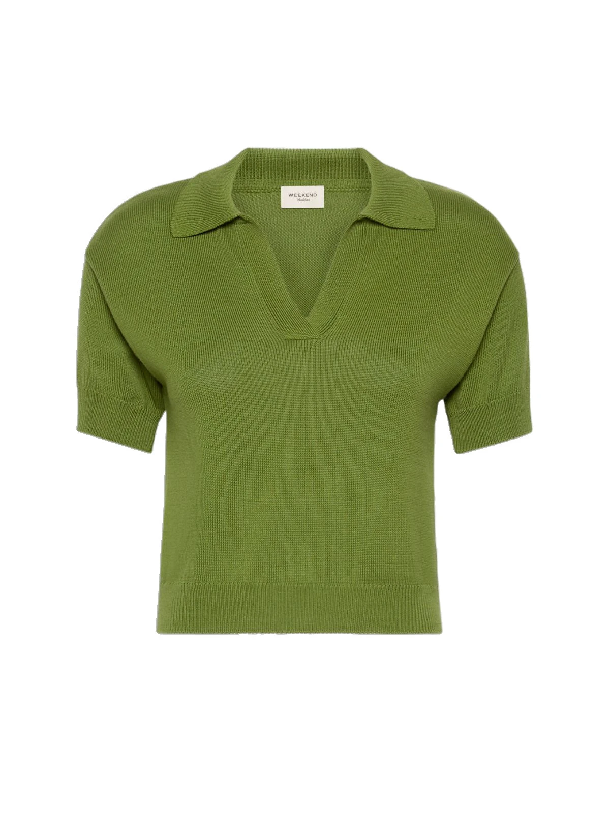Max Mara Albero Cotton Polo Collar Jumper in Green Max Mara Albero Cotton Polo Collar Jumper in Green | Sweaters | Luxury Shoes
