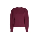 Max Mara Albero Wool and Lyocell Jersey Sweater in Wine | Sweaters | Luxury Shoes 