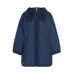 Max Mara Alcamo Reversible Padded Canvas Parka in Navy | Coats | Luxury Shoes 