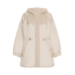 Max Mara Alcamo Reversible Padded Canvas Parka in Sand | Coats | Luxury Shoes 