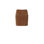 Max Mara Alcano Short Suede Skirt in Brown | Leather Skirts | Luxury Shoes 