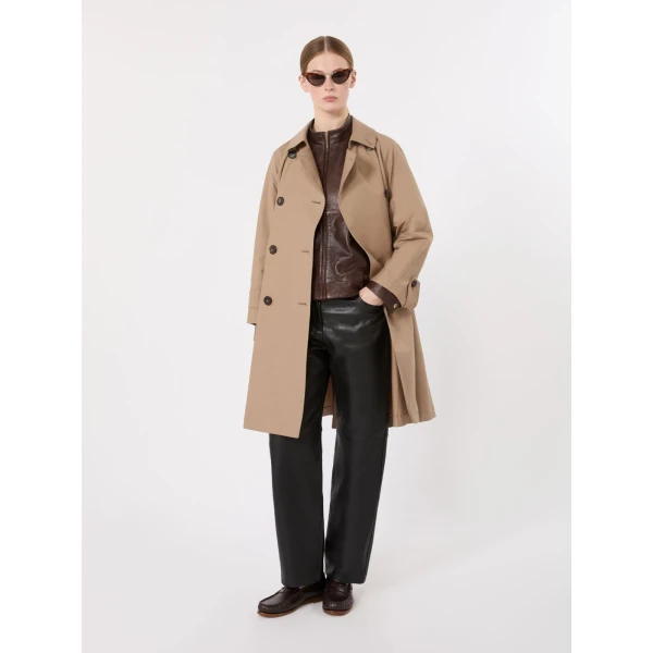 Max Mara Alessio Double-Breasted Water-Repellent Trench Coat in Camel | Trench Coat | Luxury Shoes 