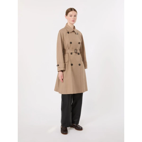 Max Mara Alessio Double-Breasted Water-Repellent Trench Coat in Camel | Trench Coat | Luxury Shoes 