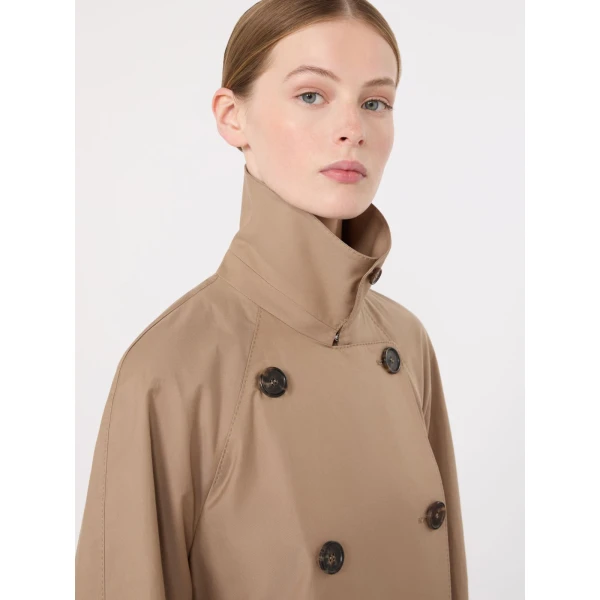 Max Mara Alessio Double-Breasted Water-Repellent Trench Coat in Camel | Trench Coat | Luxury Shoes 