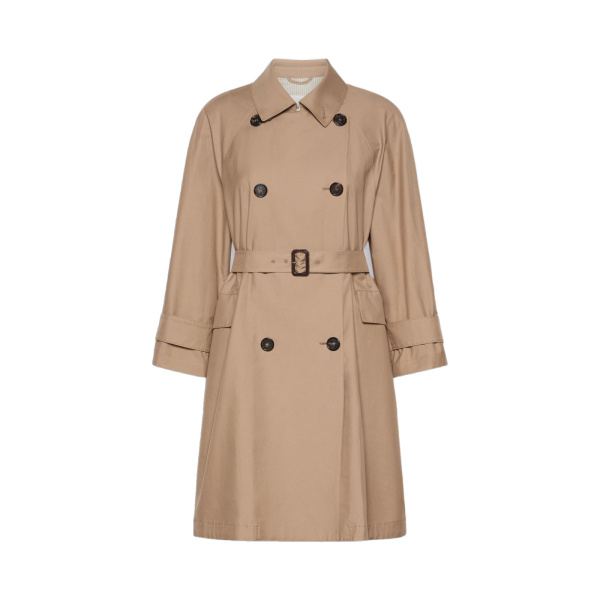 Max Mara Alessio Double-Breasted Water-Repellent Trench Coat in Camel | Trench Coat | Luxury Shoes 