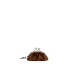 Max Mara Alfio Nano Pasticcino Bag with Gemstones in Bronze | Mini Bags | Luxury Shoes 