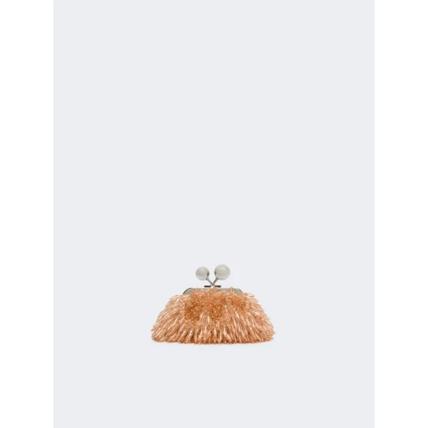 Max Mara Alfio Nano Pasticcino Bag with Gemstones in Nude | Mini Bags | Luxury Shoes 