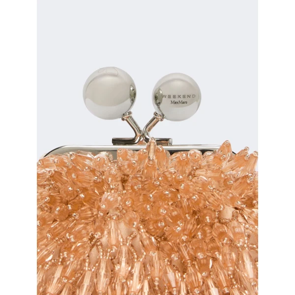 Max Mara Alfio Nano Pasticcino Bag with Gemstones in Nude | Mini Bags | Luxury Shoes 