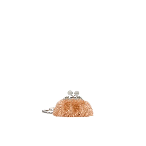 Max Mara Alfio Nano Pasticcino Bag with Gemstones in Nude | Mini Bags | Luxury Shoes 