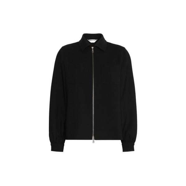 Max Mara Alfio Woollen Cloth Shacket in Black | Wool Coat | Luxury Shoes 