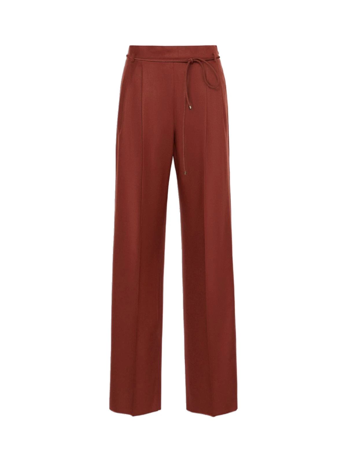 Max Mara Alibi Slim Cashmere Foule Trousers in Brick Red Max Mara Alibi Slim Cashmere Foule Trousers in Brick Red | Tailored pants | Luxury Shoes